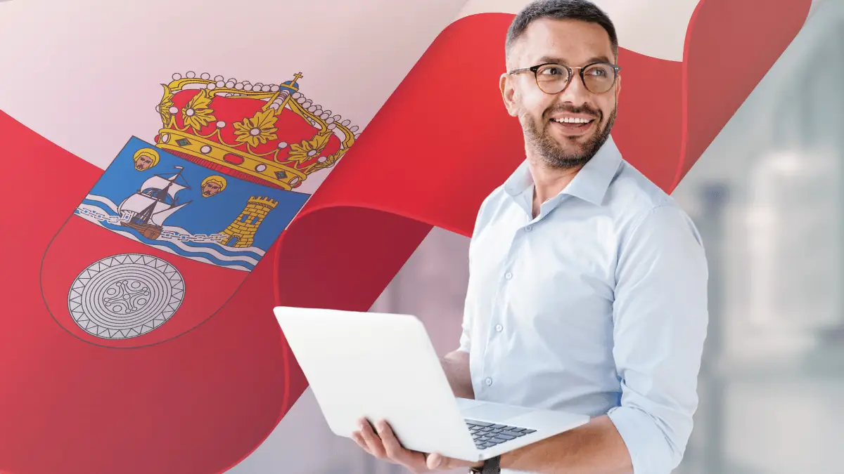 Persona estudiando para las oposiciones de administrativo de Corporaciones Locales en Cantabria con material de ZBrain Academy